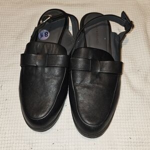 Lucky Brand Louisaa slingback mule in black leather